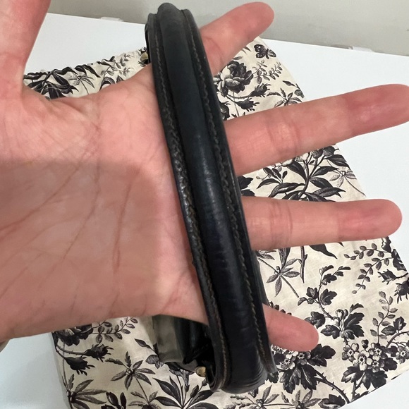 Clearance! Vintage Gucci bag - Gucci Kelly handbag dark blue - Picture 10 of 17